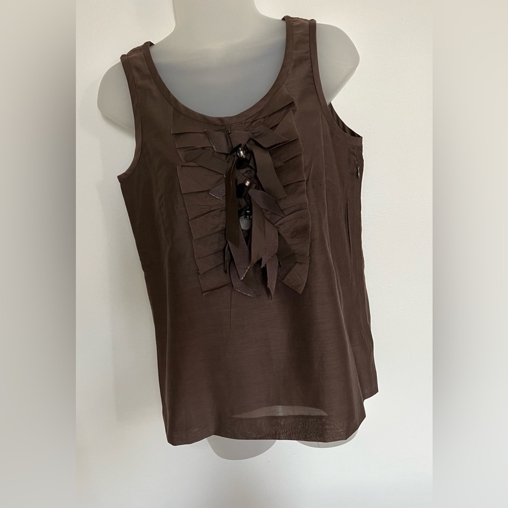 J. Crew Women’s Brown Sleeveless  NWT Blouse Top Size: 4